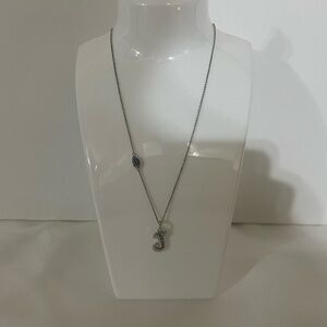 Juicy Couture Silver 'J' Pendant Necklace